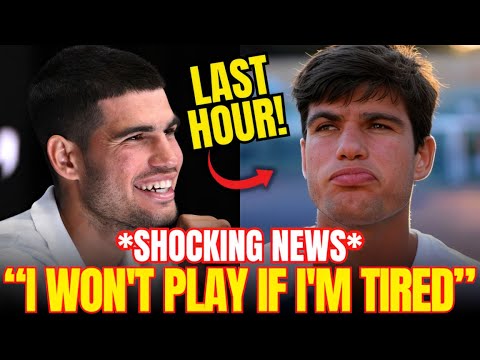 THE MESSAGE that NO ONE EXPECTED from CARLOS ALCARAZ before the AUSTRALIA OPEN!