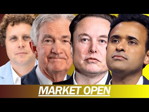 CPI REPORT LIVE, ELON &amp; VIVEK LEADING DOGE, NEW PALANTIR PARTNERSHIP, ROCKETLAB UP | MARKET OPEN