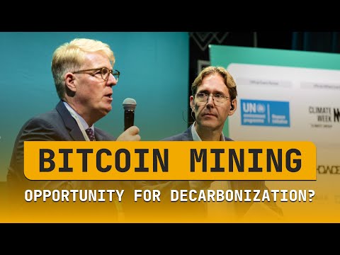 Bitcoin Mining: Challenge or Opportunity for Decarbonization? | Sustainable Investment Forum 2024