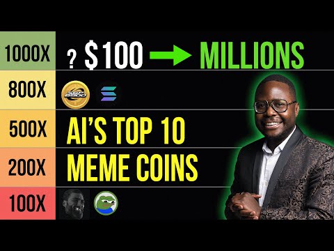 🤑Make MILLIONS Now! AI&#039;s Top 10 Meme Coins Exposed? 🚀