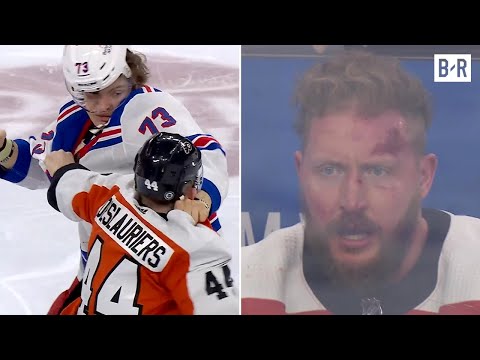 Matt Rempe &amp; Nicolas Deslauriers Drop the Gloves in Epic Old School NHL Fight