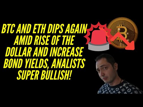 BTC And ETH Dips Again Amid Rise Of The Dollar And Increase Bond Yields, Analists Super Bullish!