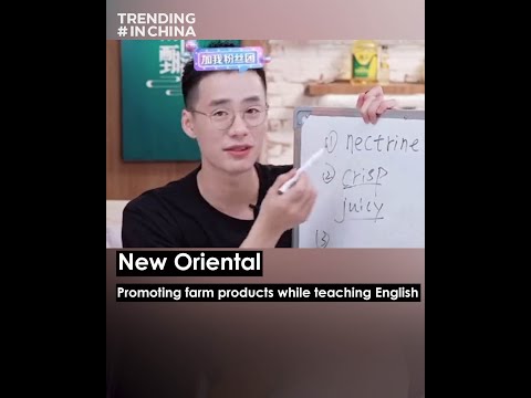 New Oriental’s bilingual livestreaming e-commerce goes viral 新东方双语直播带货火了