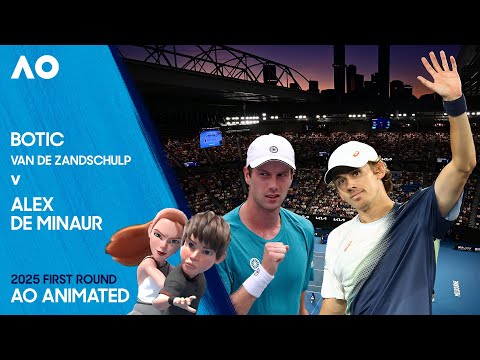 Botic van de Zandschulp v Alex de Minaur | AO Animated | Australian Open 2025