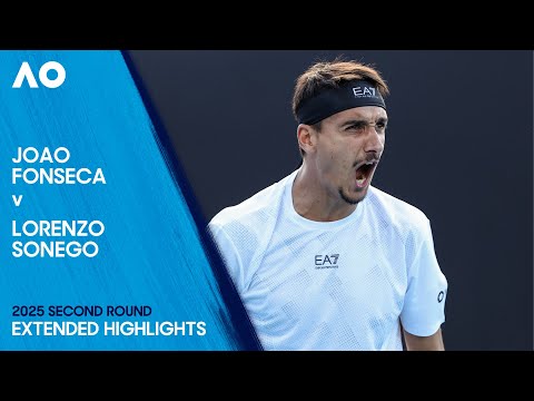 Joao Fonseca v Lorenzo Sonego Extended Highlights | Australian Open 2025 Second Round