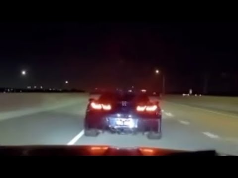 C7 Corvette enters ghost mode running from the police