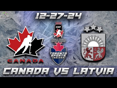 12-27-24 Canada vs Latvia 2025 WJHC Game Audio | 2025 World Juniors LIVE Gamecast &amp; Chat