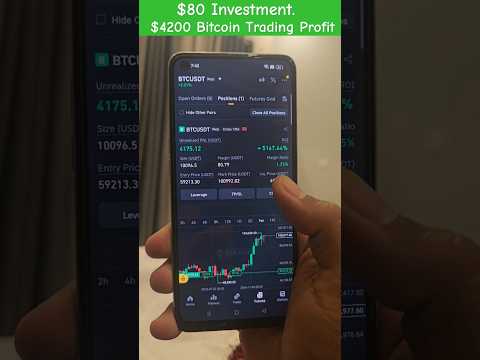 $80 Investment $4200 Bitcoin Trading Profit 🔥🔥🔥 #cryptotrading #Bitcoin #trader