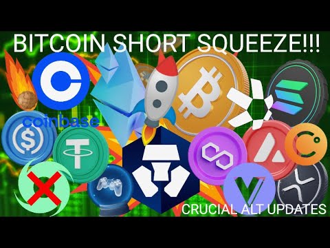 WARNING: BITCOIN SHORT SQUEEZE!!! RIPPLE CBDC NEW PARTNERSHIP!!! CRO COIN METAVERSE EVENT! ETH XRP