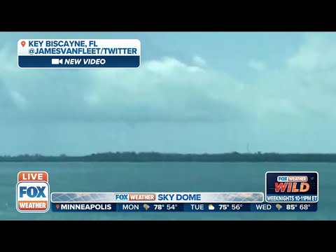 Waterspout Caught On Video In Key Biscayne, Florida