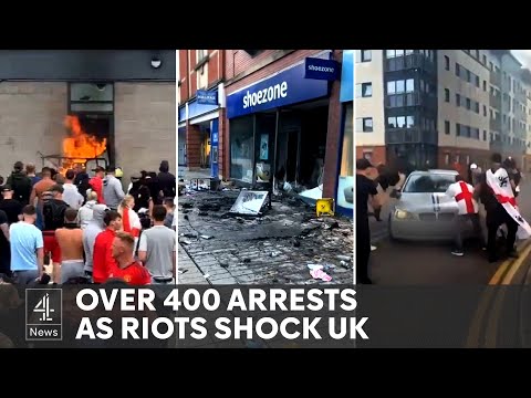 UK riots: 400 arrested amid far-right violence and clashes with police