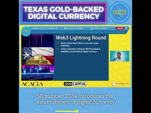 Crypto News: Texas introducing gold-backed digital currency