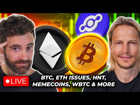 Crypto News: Bitcoin, ETH Issues, Macro, WBTC FUD, Memecoins, HNT &amp; MORE!