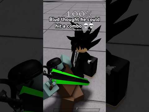 Blud thought he could hit a combo 💀💀 The Strongest Battlegrounds ROBLOX #shorts