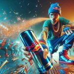 A high-definition, hyper-realistic image showcasing a surprising twist at a hypothetical freestyle rap competition held in 2024, characterized by the energy and high-stakes atmosphere typically associated with events sponsored by energy drink companies.