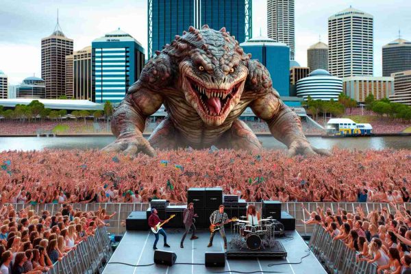 Perth’s Pop Concert Halted by a Monumental Sewer Monster